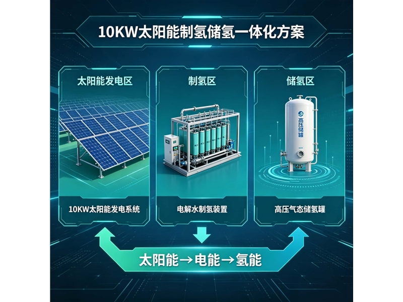 10KW太阳能制氢储氢一体化方案