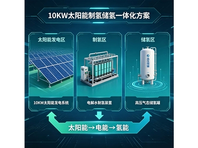 10KW太阳能制氢储氢一体化方案
